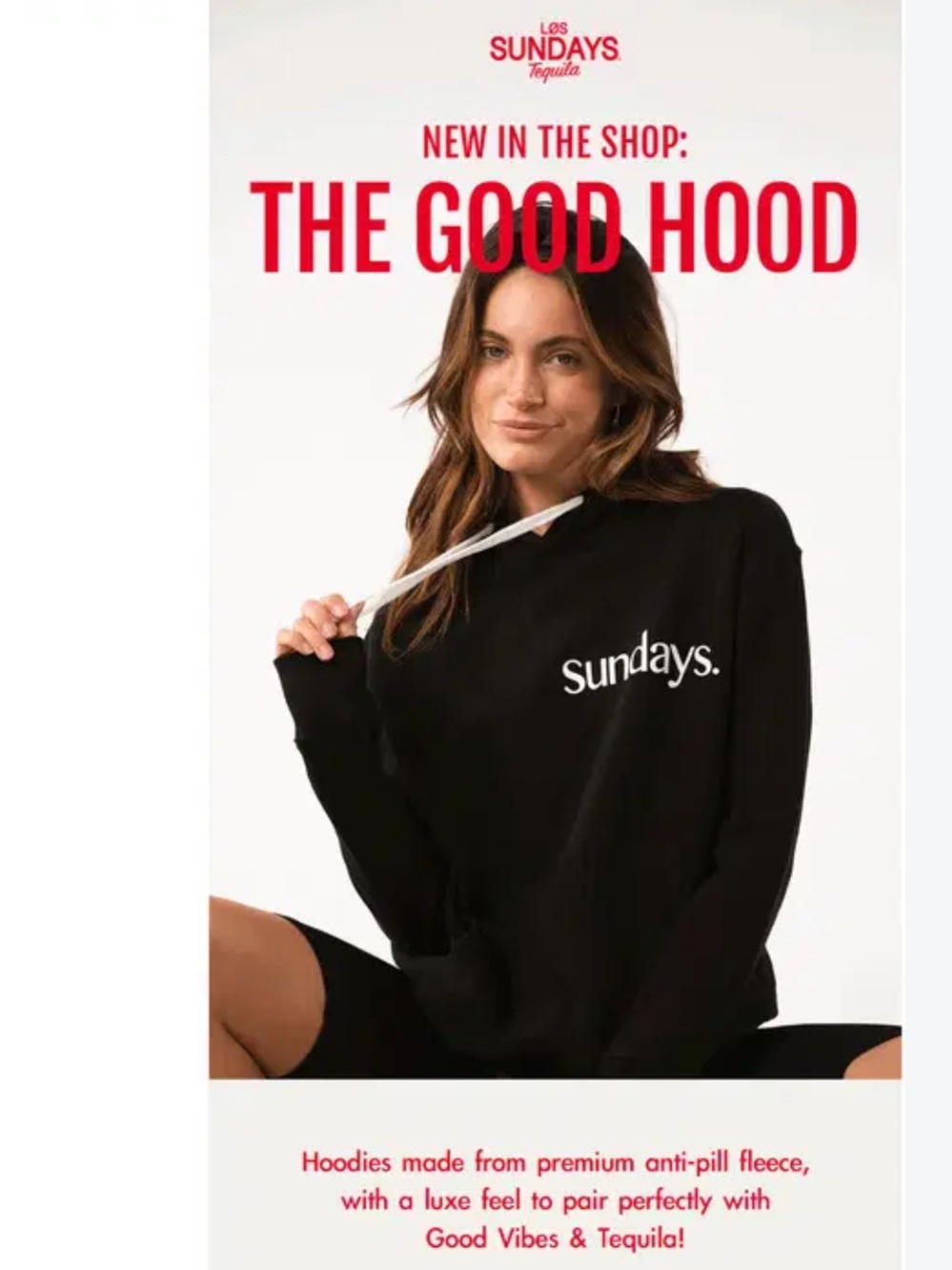 Los Sundays The Good Hood Only Accepting Good Vibes and Tequila Hoodie